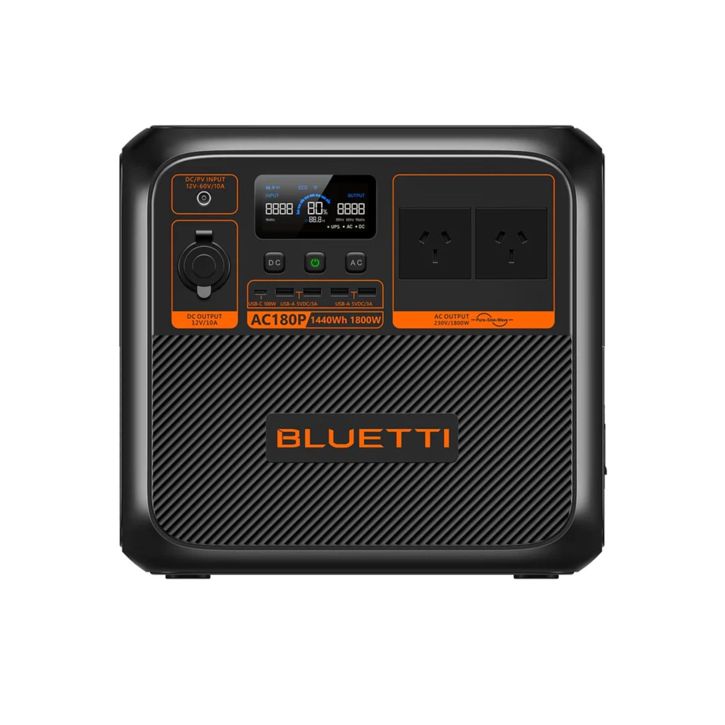 Bluetti AC180P Solar Portable Power Station | 1800W 1,440WH