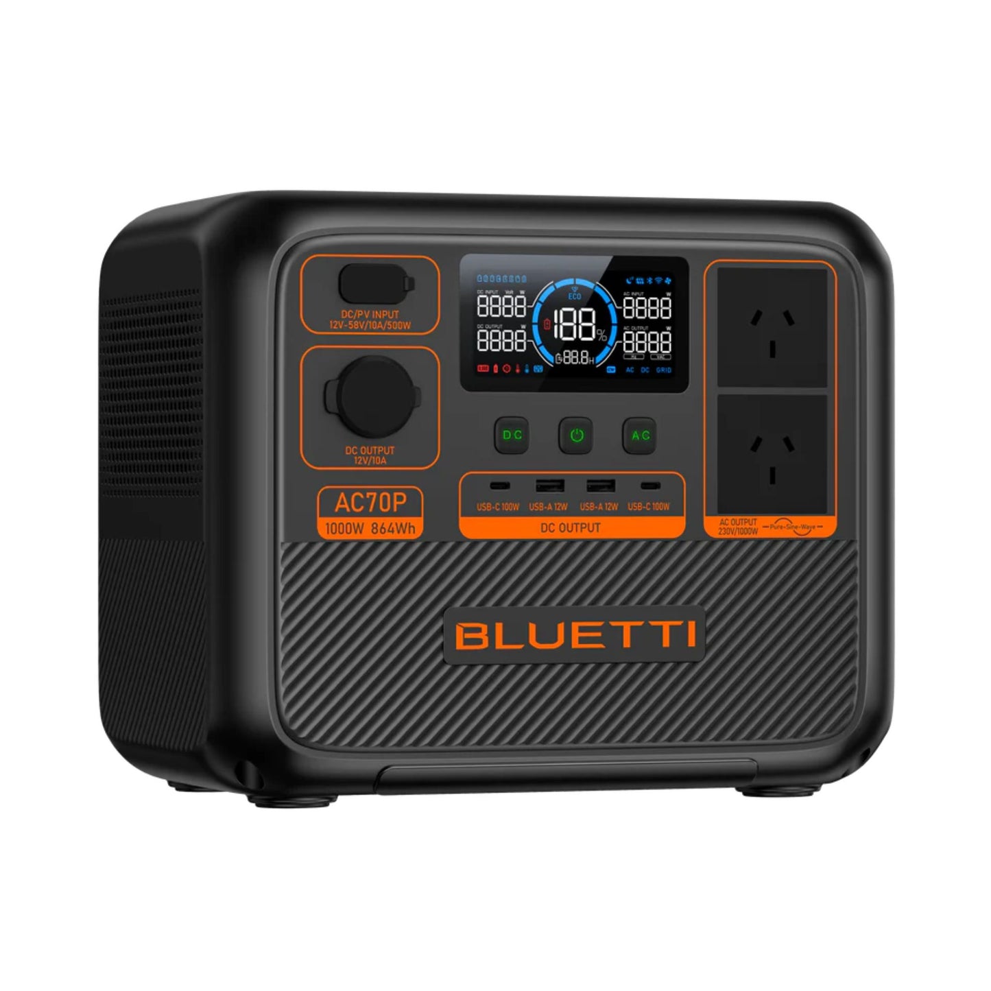 Bluetti AC70P Portable Power Station | 1000W 864WH