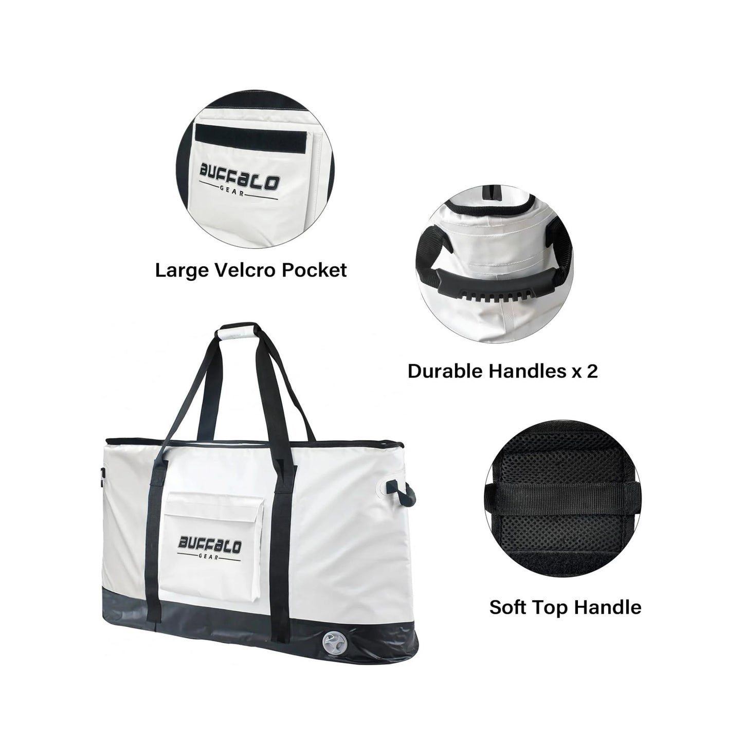 Buffalo Gear 100L Insulated Fish Cooler Bag with Flat Bottom