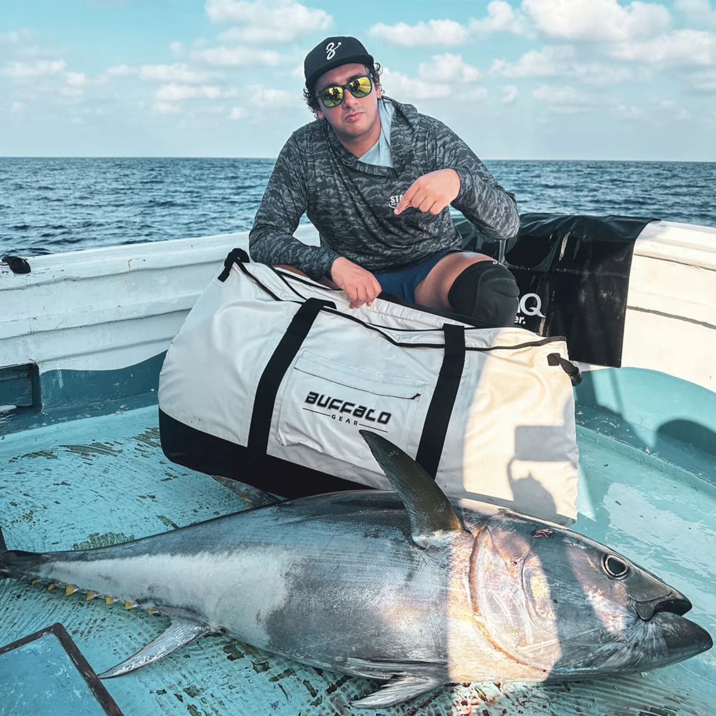 Buffalo Gear 100L Insulated Fish Cooler Bag with Flat Bottom