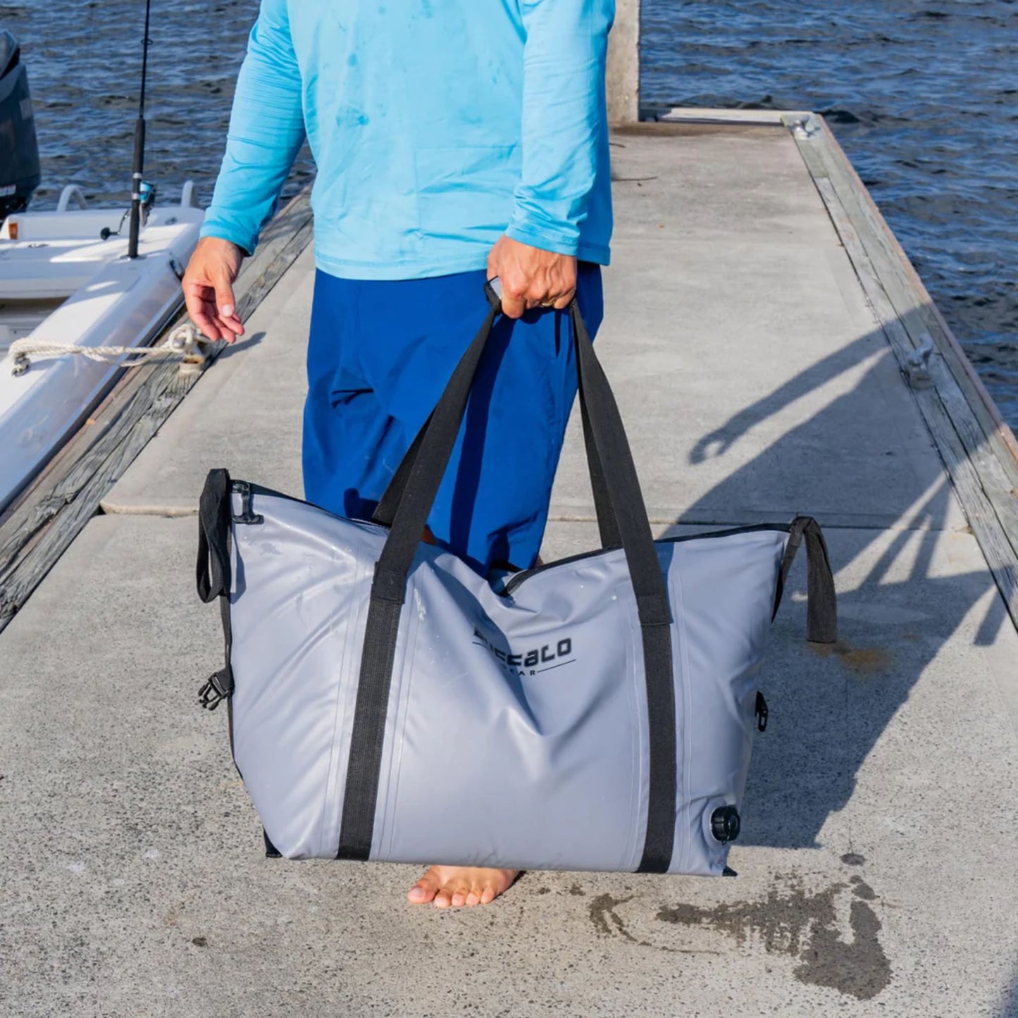 Buffalo Gear 42L Insulated Fish Cooler Bag with Flat Bottom