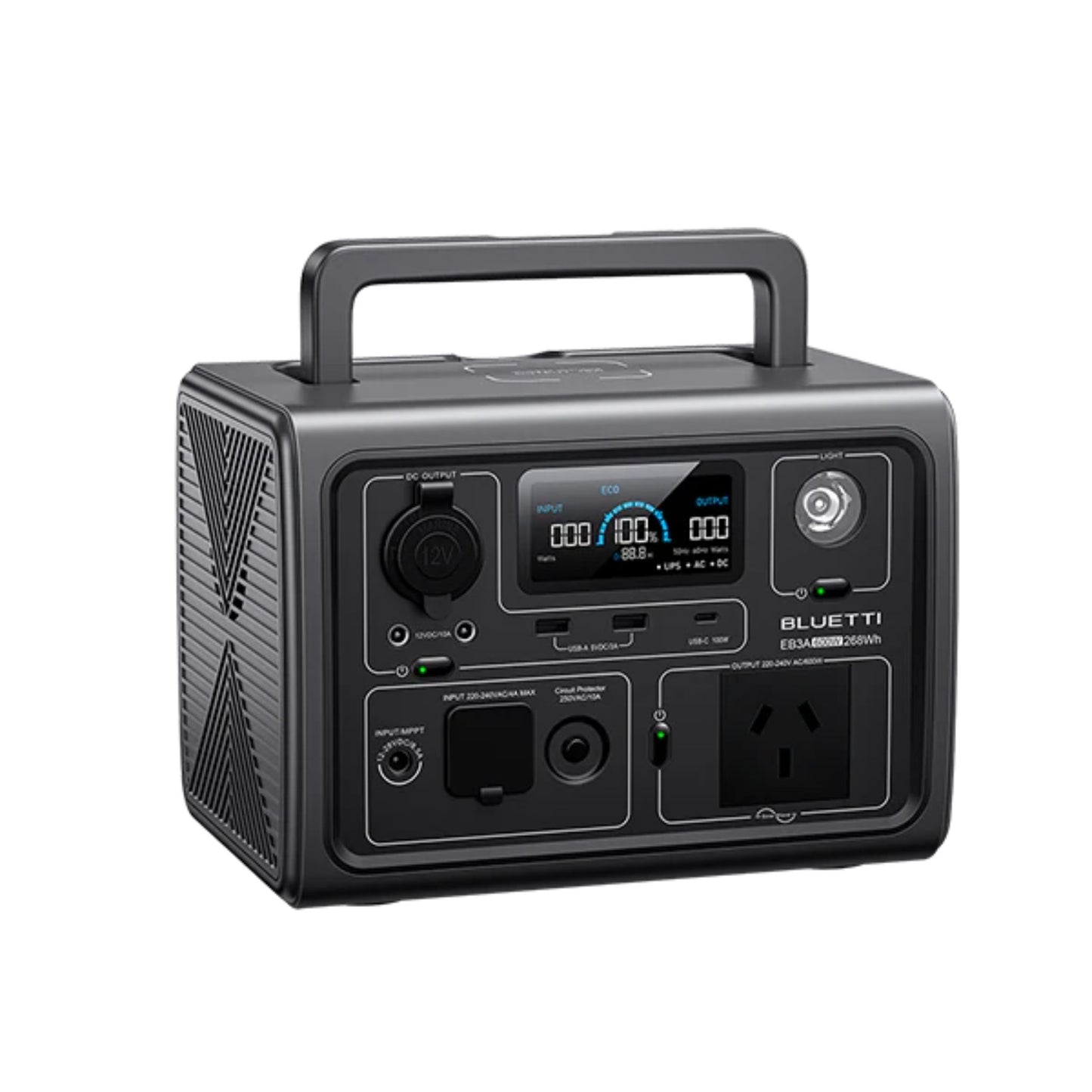 Bluetti EB3A Portable Power Station | 600W 268WH