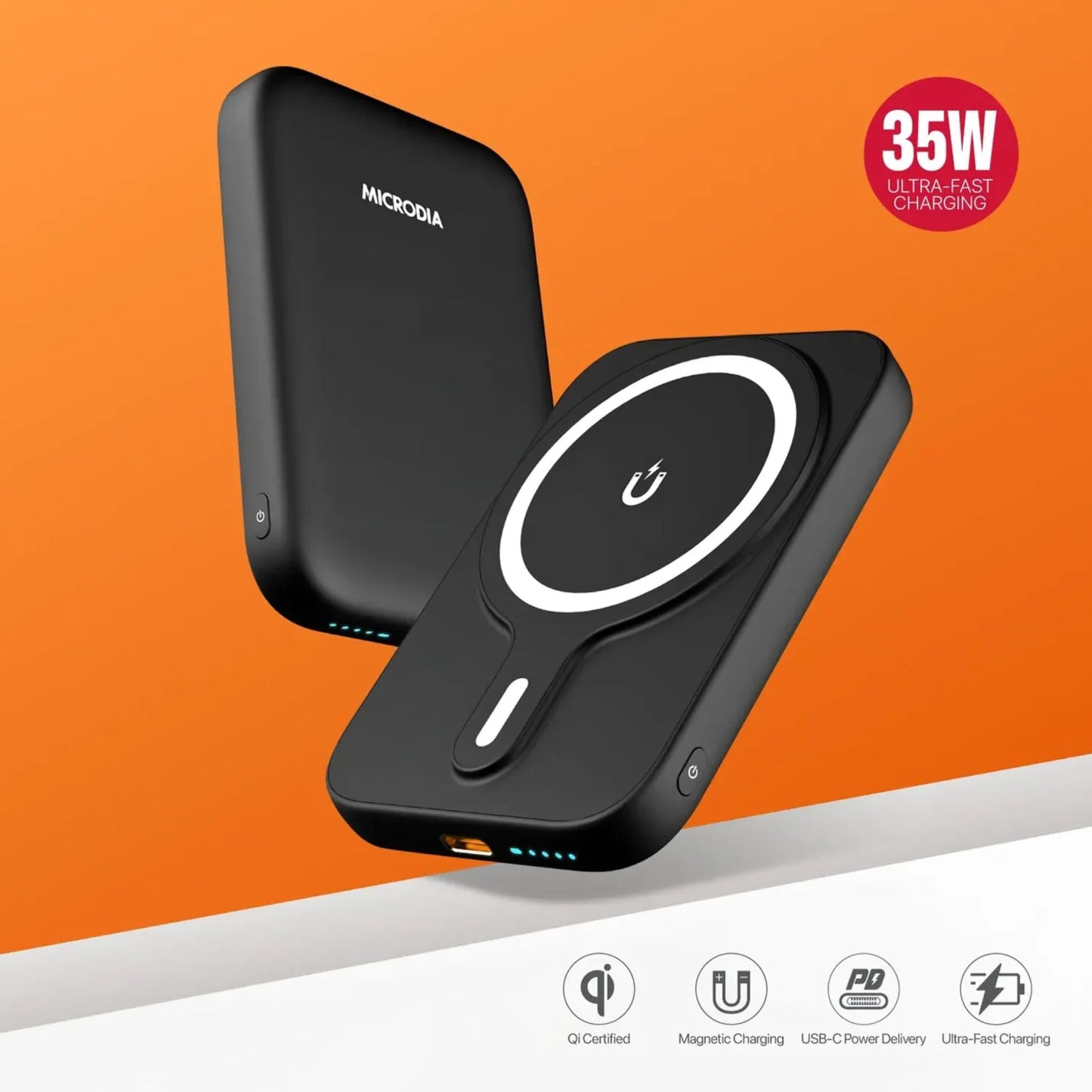 Microdia SNAPPower Anchor Magnetic Wireless Power Bank | 10000mAh