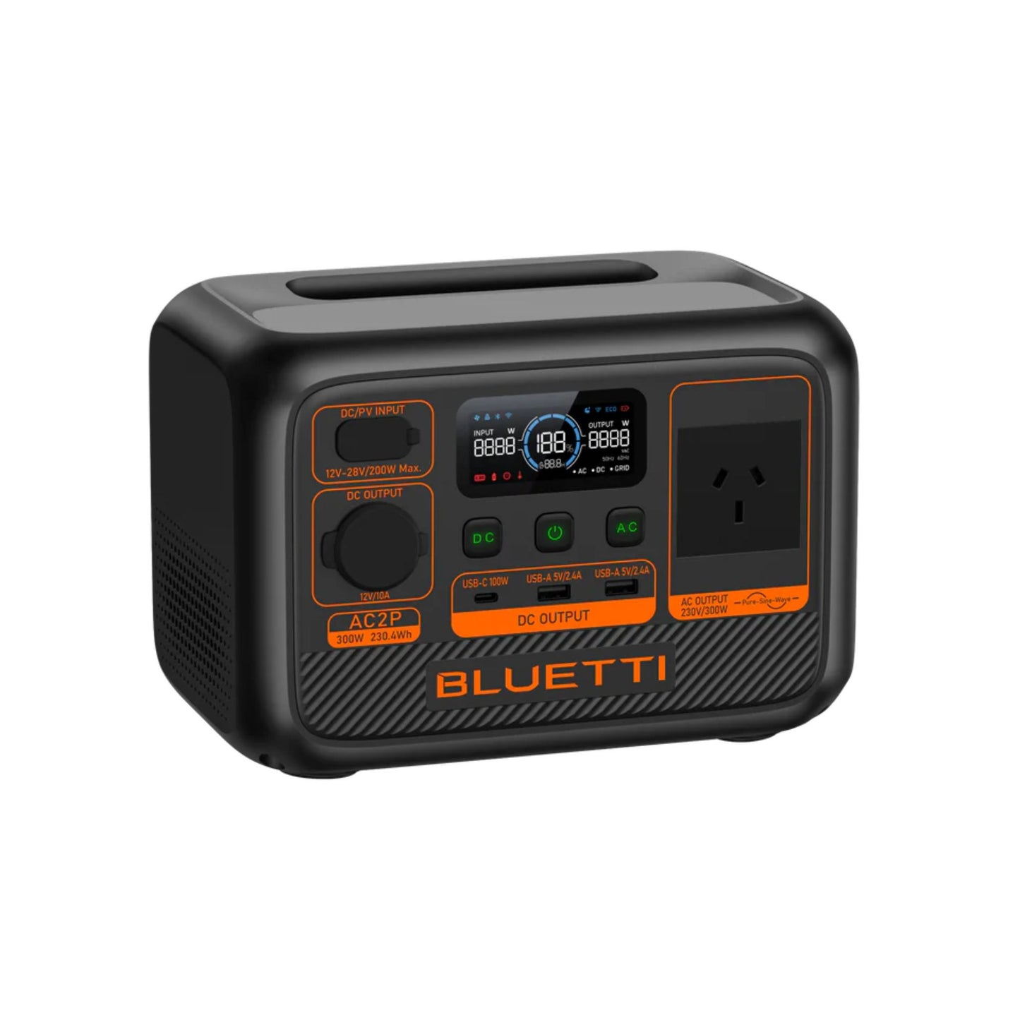 Bluetti AC2P Portable Power Station | 300W 230.4WH