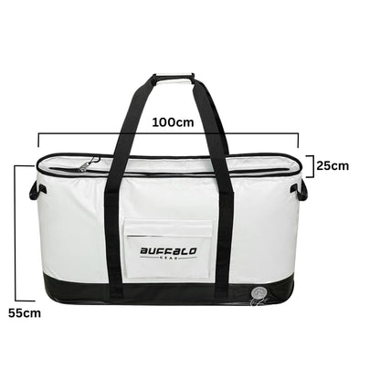 Buffalo Gear 100L Insulated Fish Cooler Bag with Flat Bottom