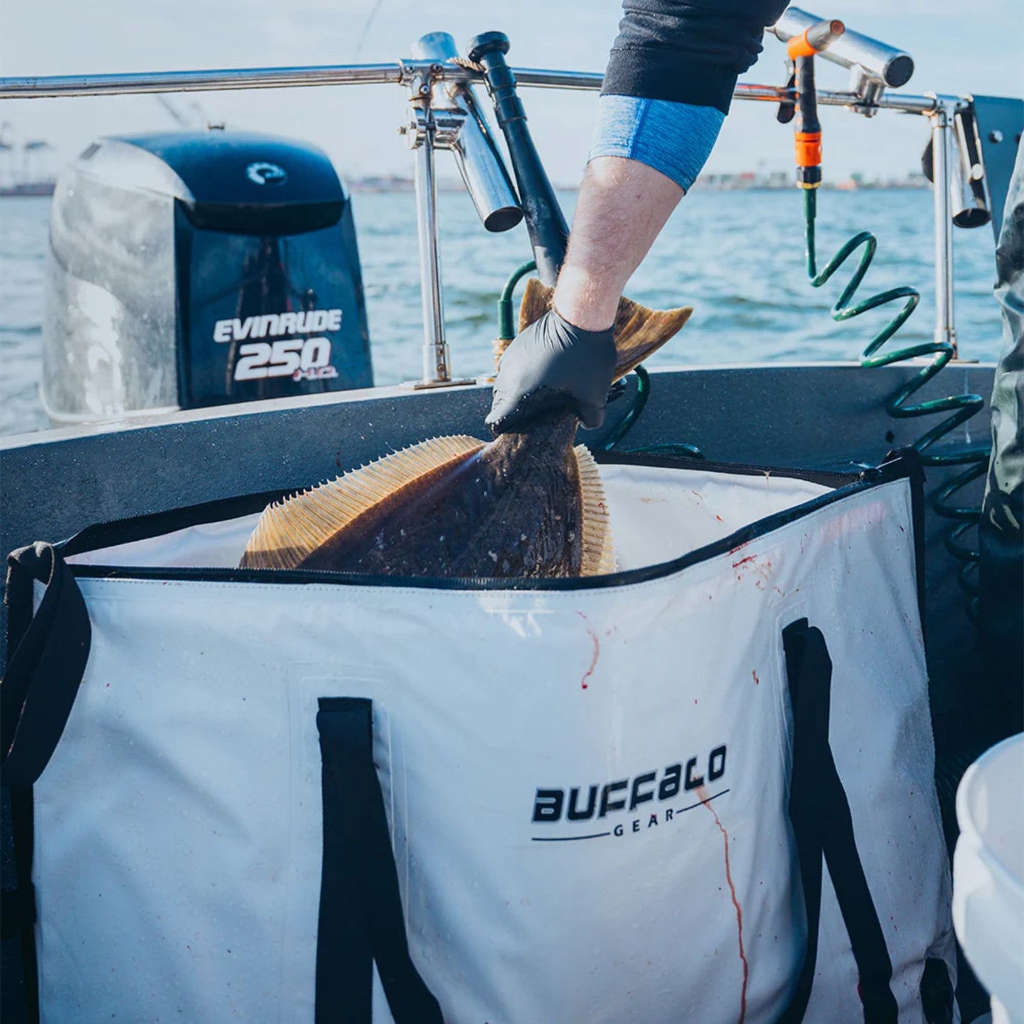 Buffalo Gear 55L Insulated Fish Cooler Bag with Flat Bottom