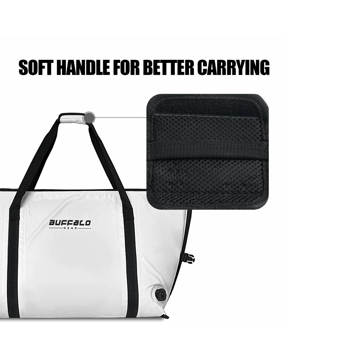 Buffalo Gear 55L Insulated Fish Cooler Bag with Flat Bottom