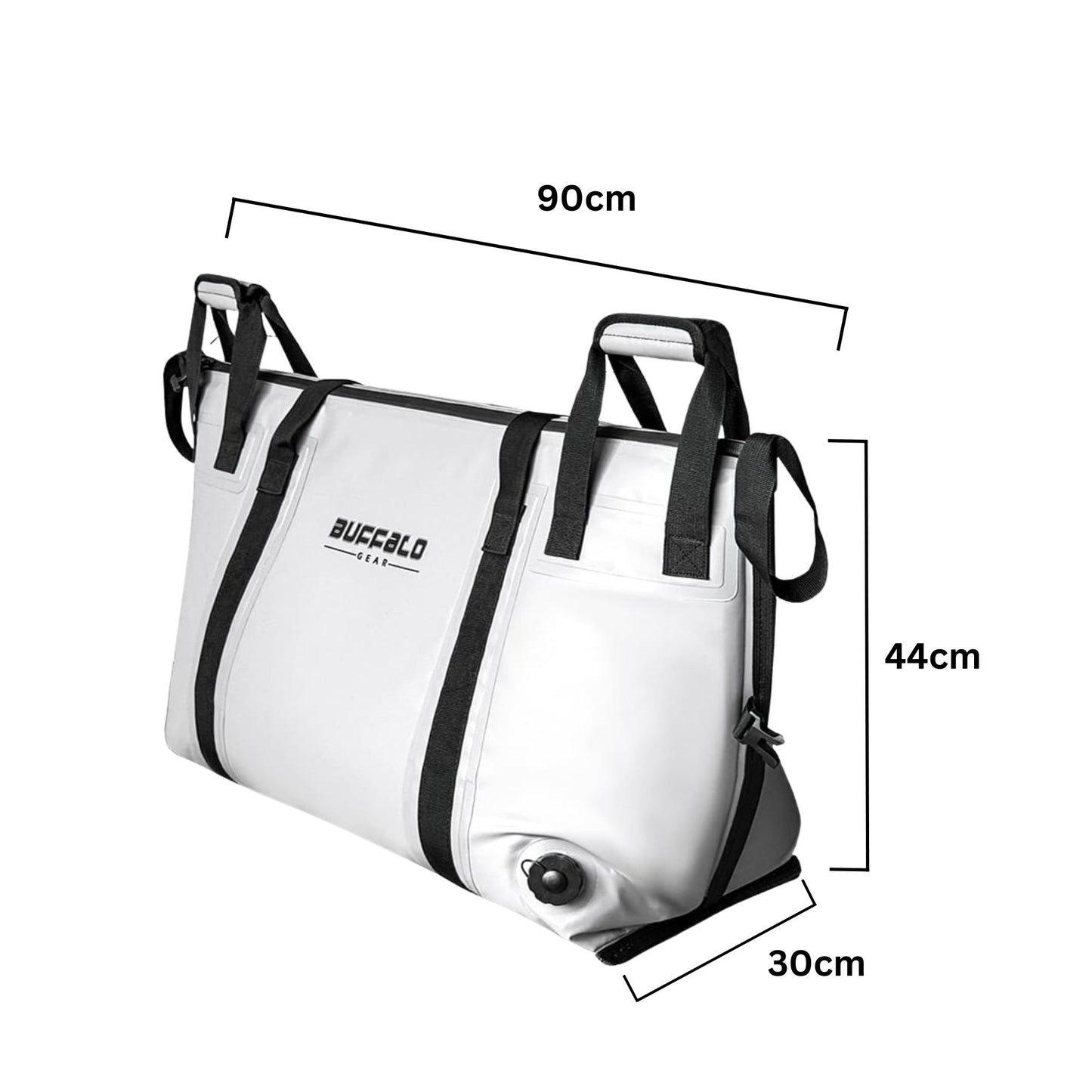 Buffalo Gear 55L Insulated Fish Cooler Bag with Flat Bottom