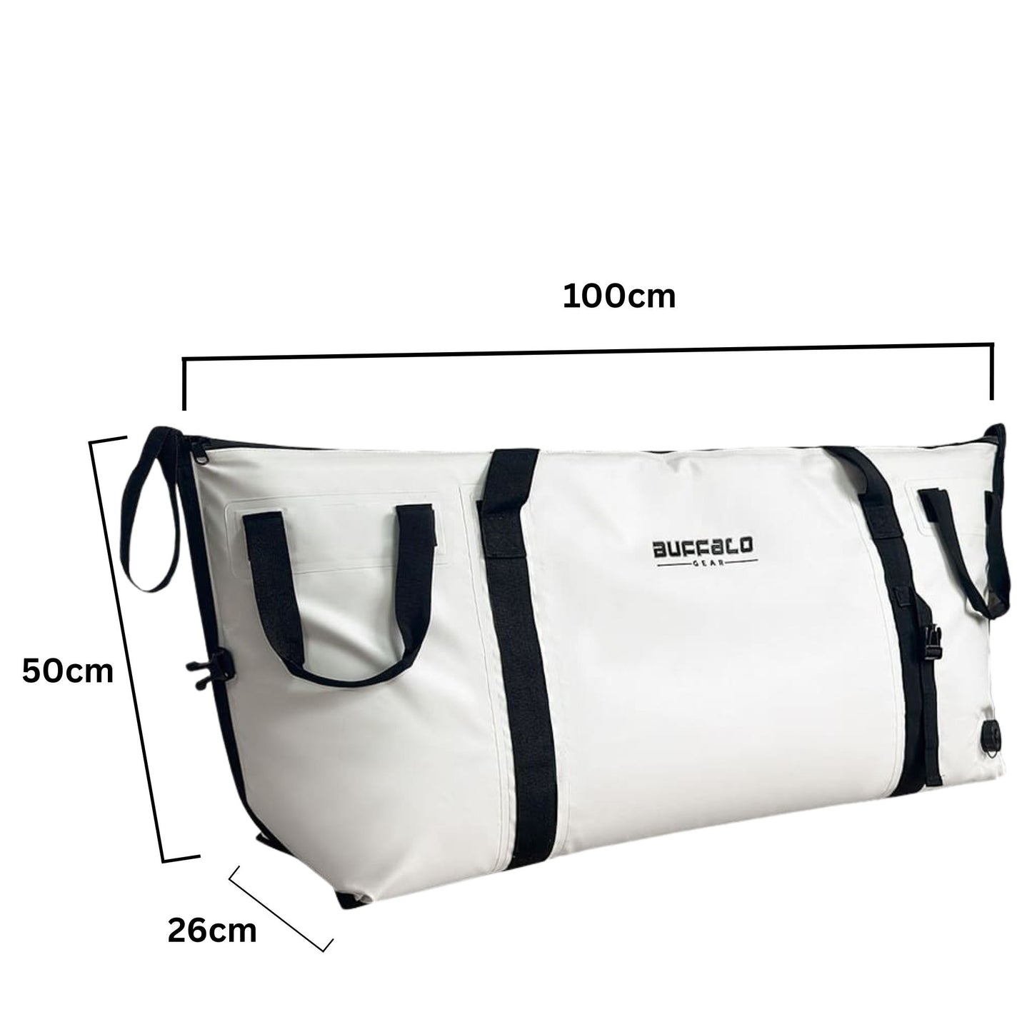 Buffalo Gear 65L Insulated Fish Cooler Bag with Flat Bottom