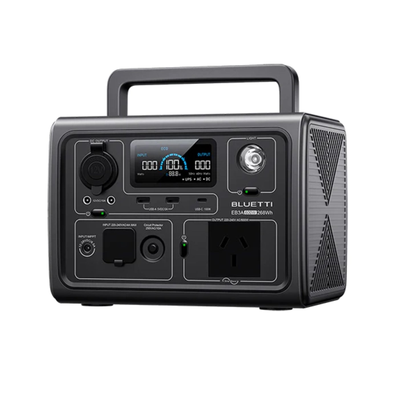 Bluetti EB3A Portable Power Station | 600W 268WH