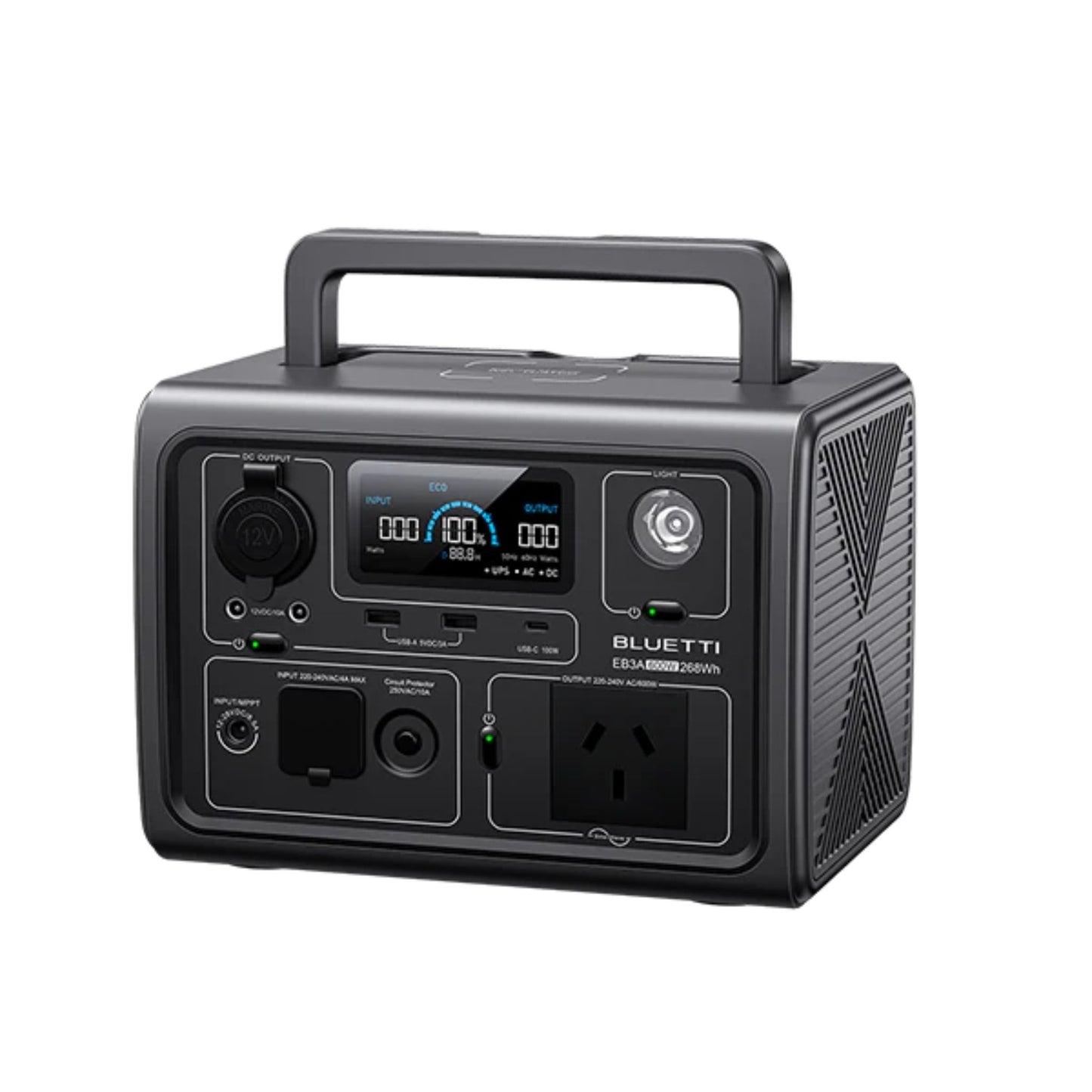 Bluetti EB3A Portable Power Station | 600W 268WH