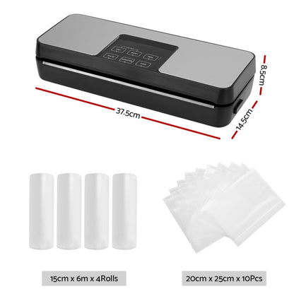 Devanti Food Vacuum Sealer Machine 30cm | 4 Modes with 4 free bag rolls (15cm)