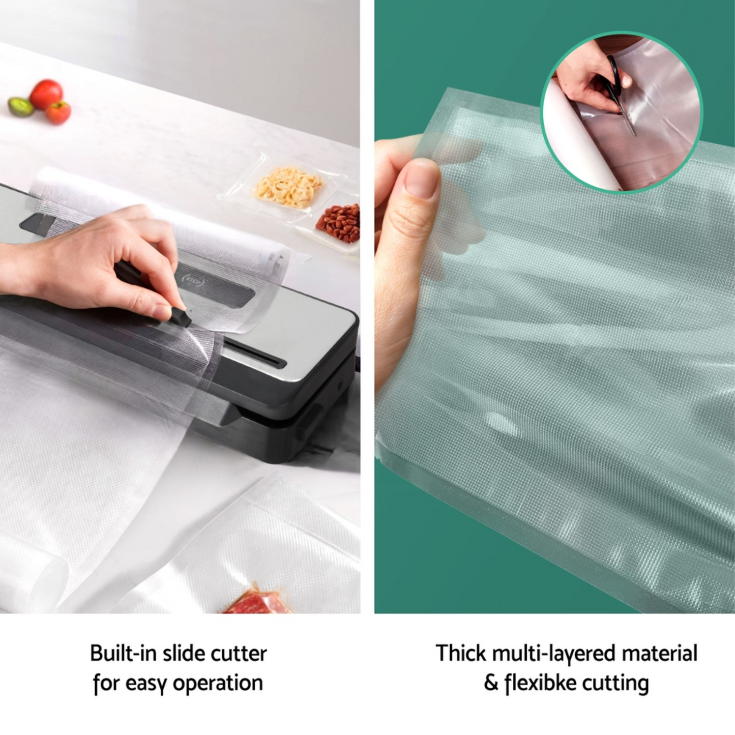 Devanti Food Vacuum Sealer Machine 32cm | 4 Modes with 4 free bag rolls (15cm)
